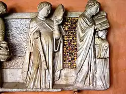 Detail des Grabes von Kardinal Riccardo Annibaldi im Lateran