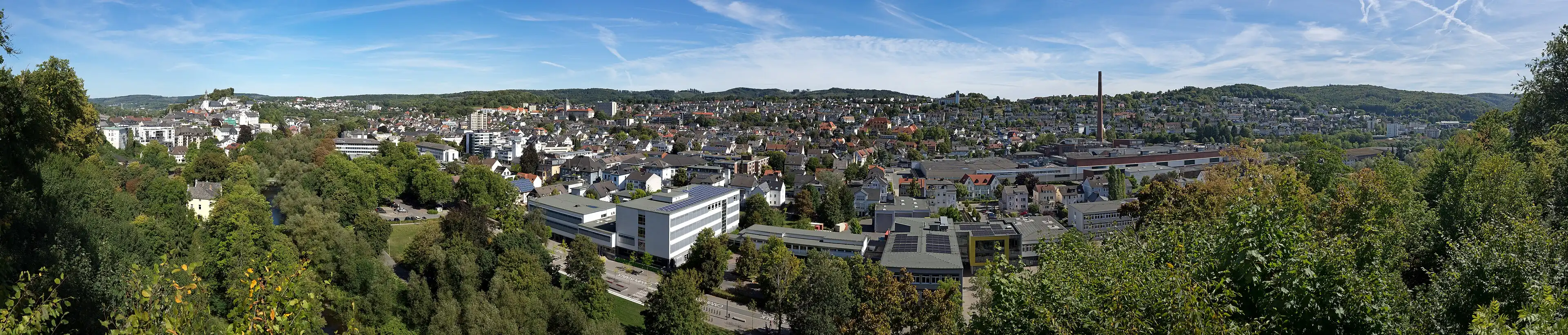 Arnsberg, vom Ehmsendenkmal aus gesehen