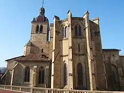 Rückseite der Abteikirche