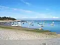 Der Strand Trousse-Chemise und die Bucht Fier d’ars (Gemeinde Les Portes-en-Ré)
