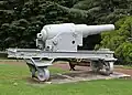 Als Küstengeschütz auf Pivotlafette carriage, garrison sliding medium No 9