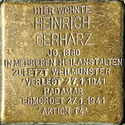 Stolperstein für Heinrich Gerharz