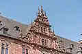 Zwerchhaus mit Volutengiebel am Schloss Johannisburg (Aschaffenburg), erbaut 1605–1614