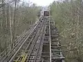 Ehemalige Aschebrücke zwischen Kraftwerk und Tagebau Turów