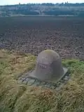 Viertelmeilenstein an der B&nbsp;80 östlich bei Aseleben