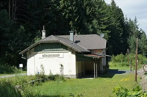 Die ehemalige Halte- und Ladestelle Bahnhof Mönichkirchen