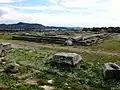 Tempel auf der Akropolis oberhalb des Stadions