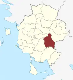Lage des Køng Sogn in der Assens Kommune