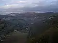 Das Tesciotal (Valle del Tescio) von der Rocca Maggiore in Assisi gesehen