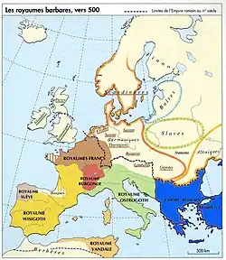 Germanenreiche um 500