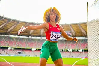 Jihane Mrabet bei den Afrikameisterschaften 2024 in Douala