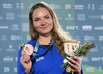 Yekaterina Sarıyeva bei den Islamic Solidarity Games 2025 in Riad