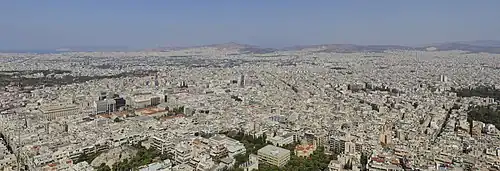 Panorama-Ansicht von Athen vom Lykavittos