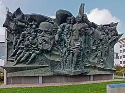 Bronzerelief „Aufbruch“ in Leipzig (1974)