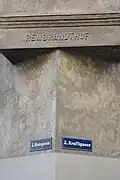 Aufschrift an der Ecke Haasgasse / Krafftgasse