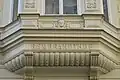 Aufschrift am Haus Haasgasse 7