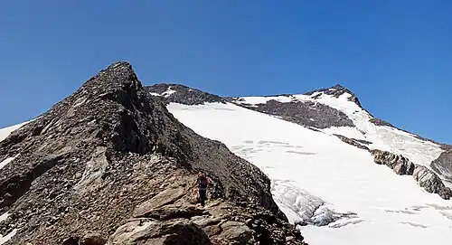 Anstieg auf dem Normalweg von der Nürnberger Hütte