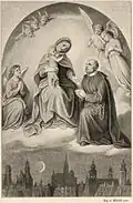 St. Klemens Maria Hofbauer als Schutzpatron Wiens; Gemälde von August von Wörndle