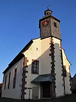Nordwestseite der Kirche