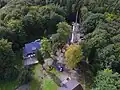 Blick auf die Gaststätte und den Ungerturm (2017)