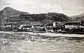 Aussichtsturm Mumpferflue, eingezeichnet auf einer Postkarte von 1905