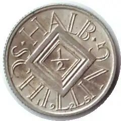 ½ Schilling Vorderseite