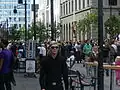 Menschenmenge in der Austurstræti