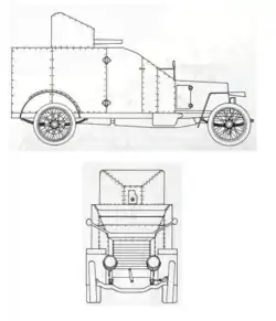 Autoblindé Peugeot 146, Fahrgestell und Aufbau.