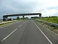 Russische R 516 bei Kornewo (Zinten) 2006 mit einer So-da-Brücke