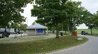 WC-Gebäude auf dem Rastplatz Kammlachtal Süd, A&nbsp;96
