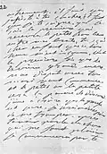 Brief Zofia Potockas an ihre Tochter Zofia Kisseljowa, 1821, Krakau (französisch).