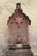 Grabstein von Anton Clemens: „Hier ruhet ANTON CLEMENS geb. den 16. März 1782 gest. den 28. November 1855 im 36. Jahre seiner Berufung.“