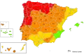Warnstufen Iberische Halbinsel 27. (Meteoalarm)