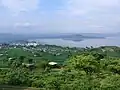 Blick über den Stadtrand von Awassa und den Awasasee