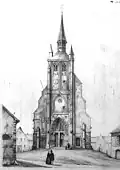 Der ehemalige Turm