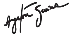 Ayrton Sennas Signatur