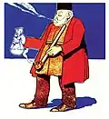 Əzimzadəs erster Beitrag für die Zeitschrift Molla Nasreddin (1906)
