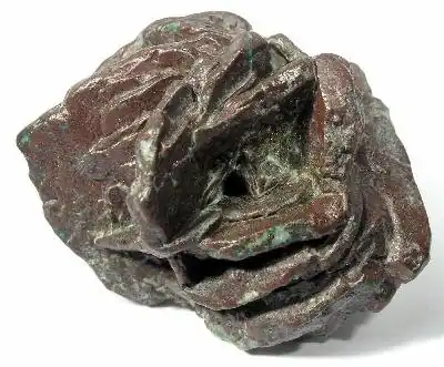 Pseudomorphose von Kupfer nach Azurit aus der Kupfergrube „Rose“, San Lorenzo, Grant County (New Mexico), USA