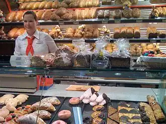 Ein moderner Bäckerladen