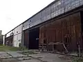 Alter Hangar am Flugplatz