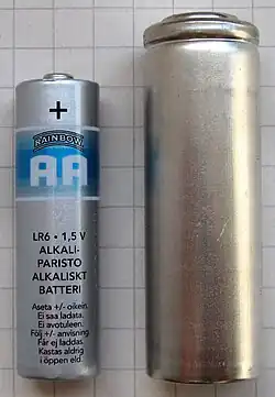 Vergleich B-Batterie mit AA