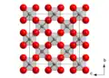 Idealisierte Elementarzelle des β-Cristobalits. Die [SiO4]-Tetraeder führen in Wirklichkeit fortdauernde Schwingungen aus.