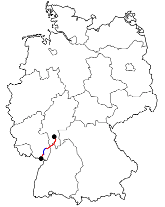 Verlauf der B 38