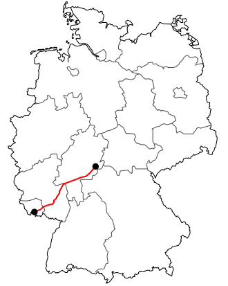 Verlauf der B 40