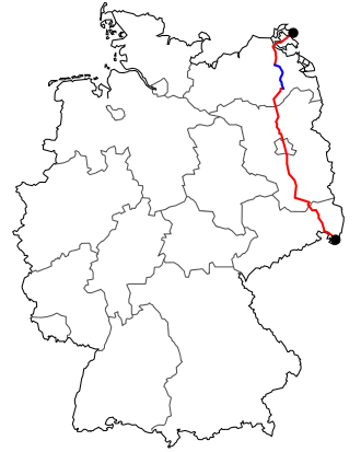 Verlauf der B 96