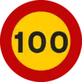 TR-301-100 Zul. Höchstgeschwindigkeit 100 km/h