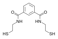 Struktur von N,N′-Bis(2-mercaptoethyl)isophthalamid