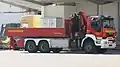 Wechselladerfahrzeug in der Feuerwache Süd