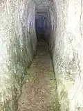 Stolleneingang am BGV-Klettersteig