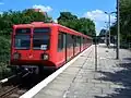BR 485 in den 1980er und 1990er Jahren in karminrot/dunkelgrau („Coladose“)